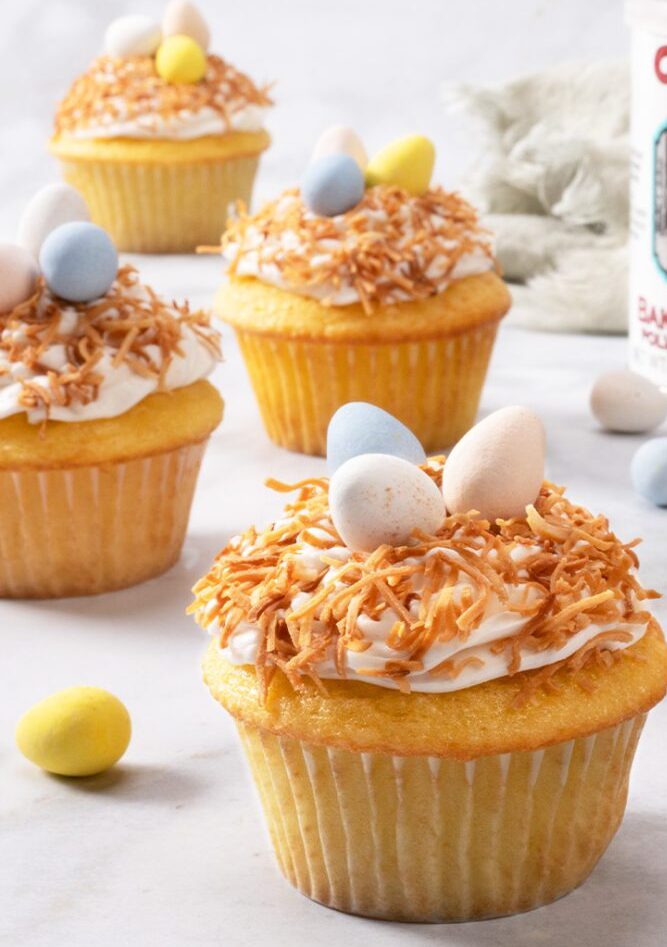 Easter Bird’s Nest Cupcakes