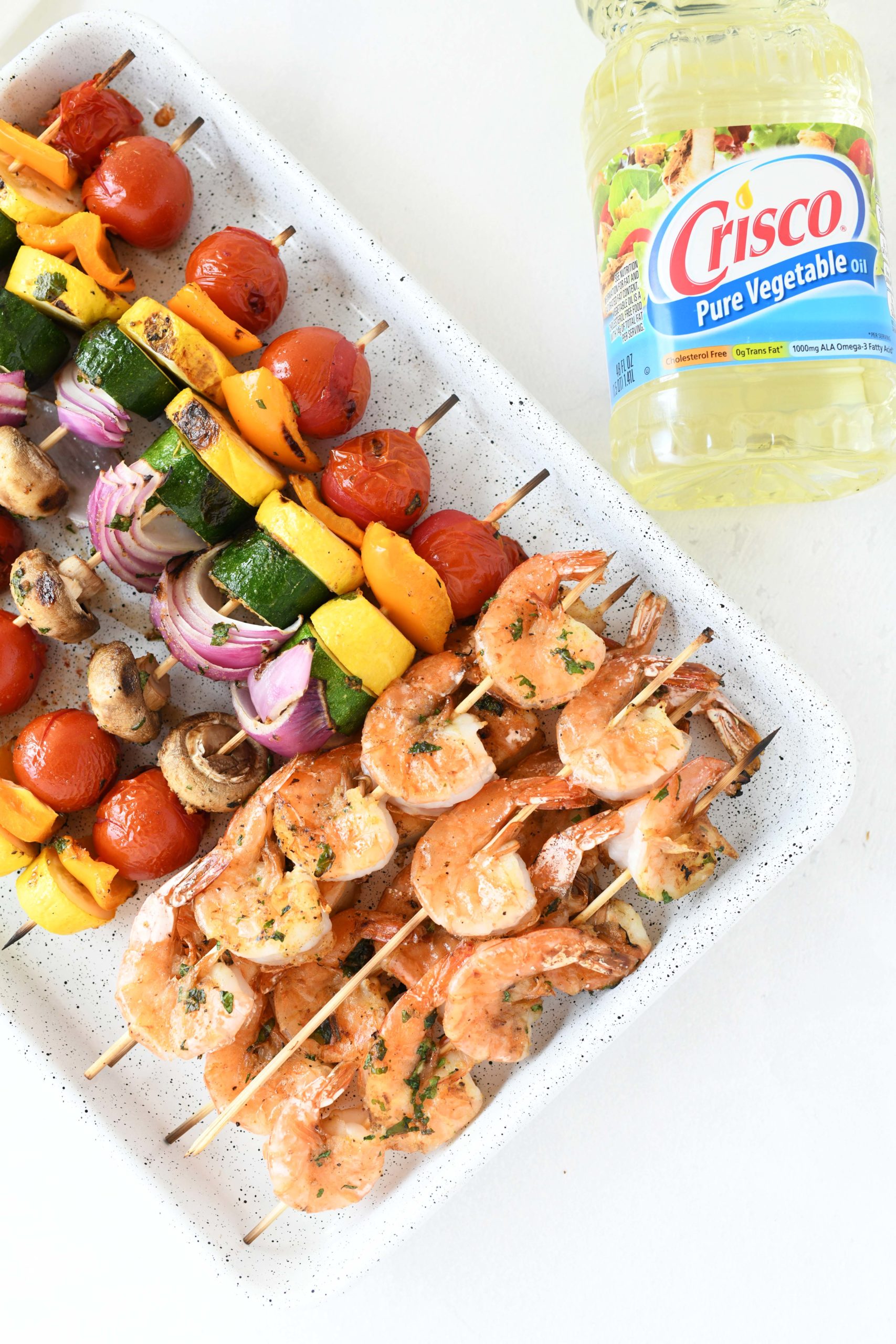 Grilled Veggie and Shrimp Kabobs