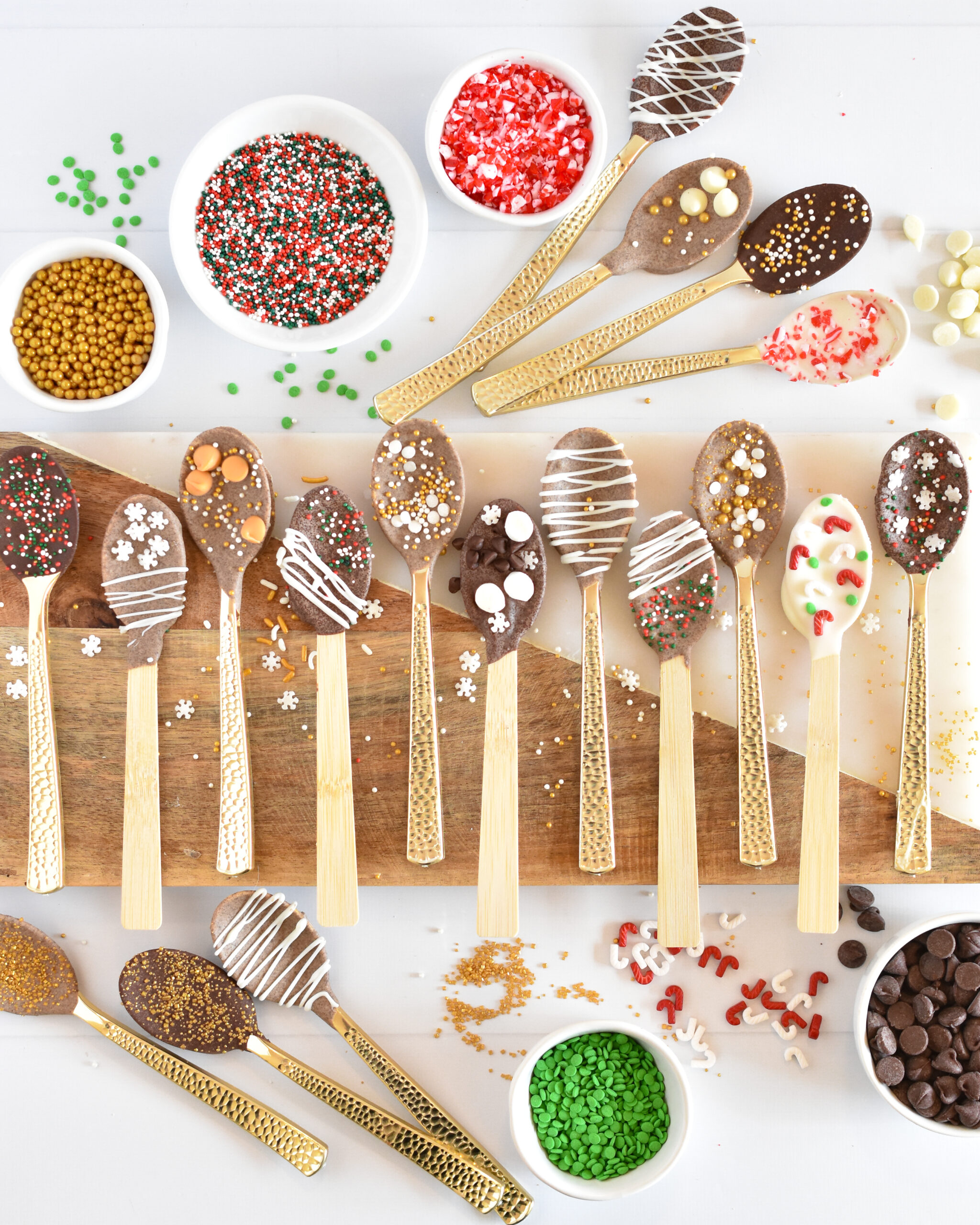 Holiday Chocolate Spoons