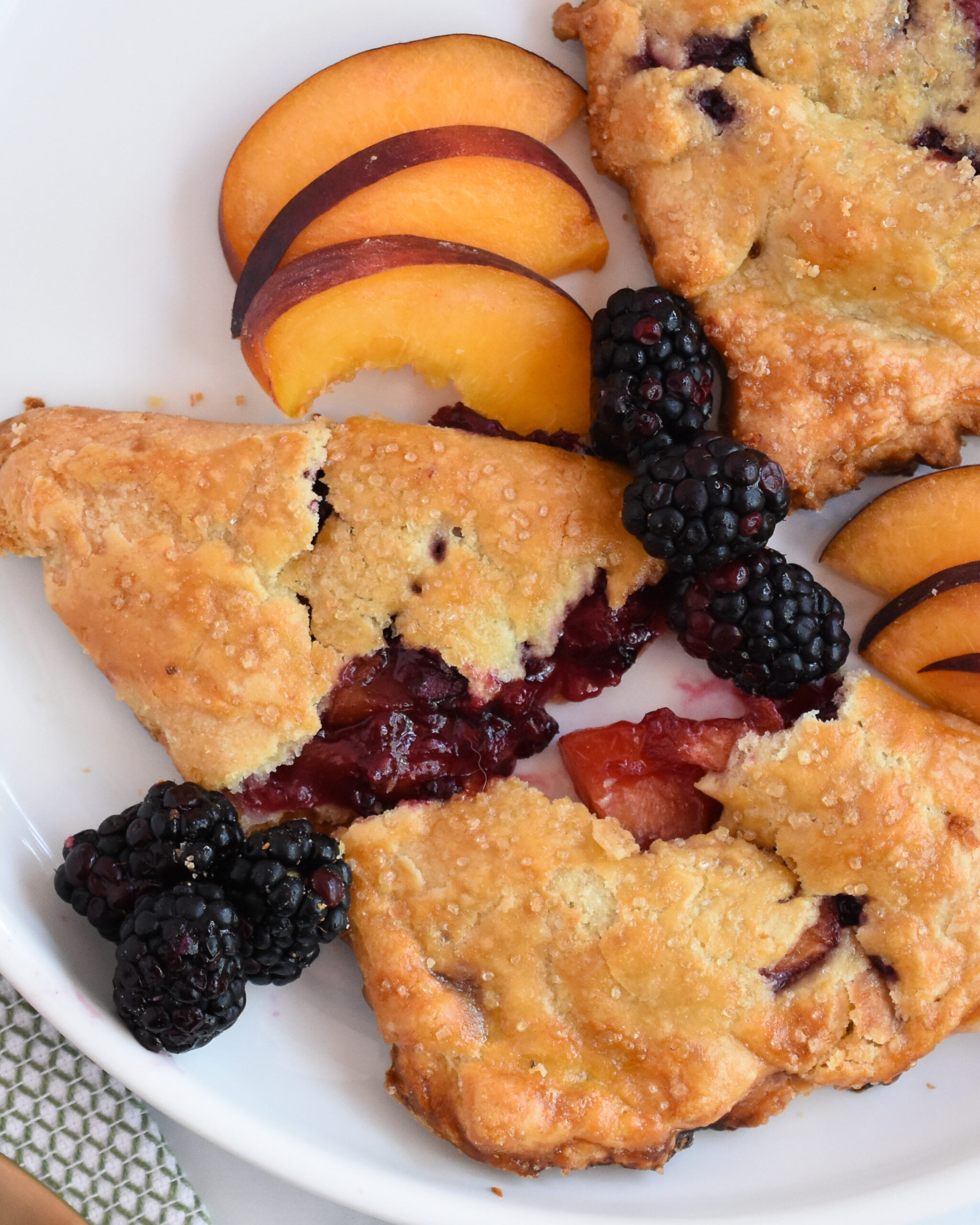 Peach and Blackberry Turnovers