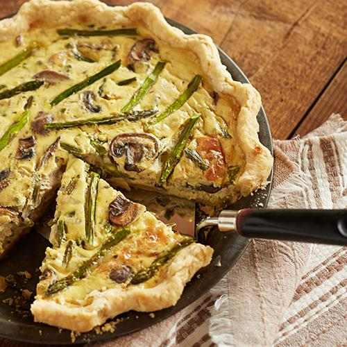 Asparagus Mushroom Quiche