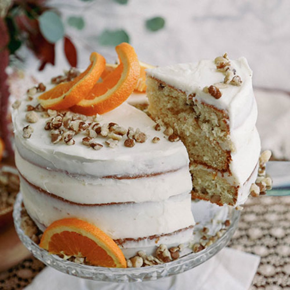 Black Walnut Cake with Cream Cheese Frosting