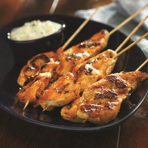 Red Zone Buffalo Chicken Skewers