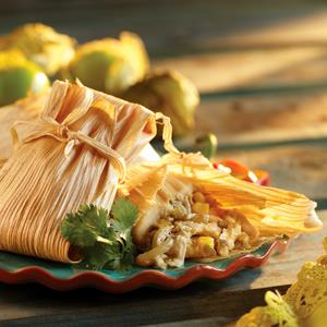 Chicken and Salsa Tamales