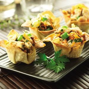 Chicken Salad Wonton Cups