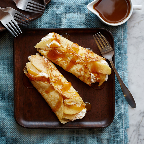 Crepes with Apples and Ricotta