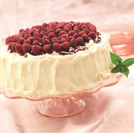 Elegant Raspberry Cake