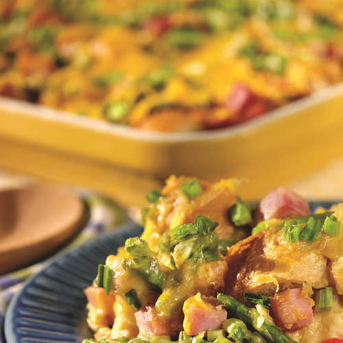 Ham and Asparagus Strata