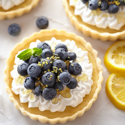 Mini Lemon Blueberry Pies