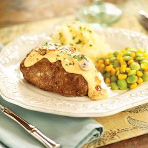 Mini Meat Loaves with Mushroom Sauce