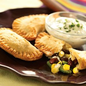 Poblano, Corn and Black Bean Empanadas