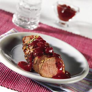 Pork Tenderloin with Cherry Compote