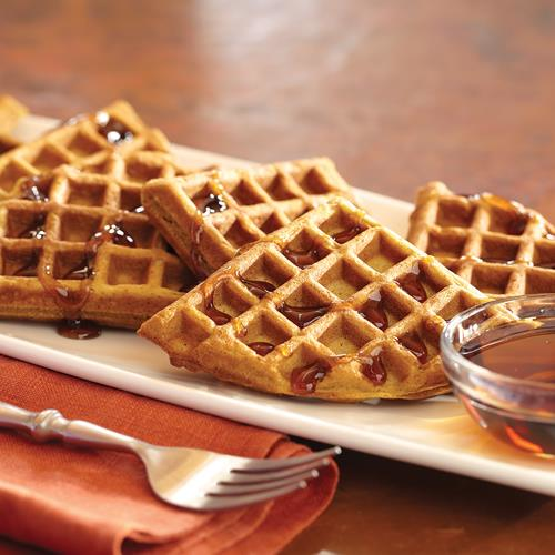 Pumpkin Brown Sugar Waffles