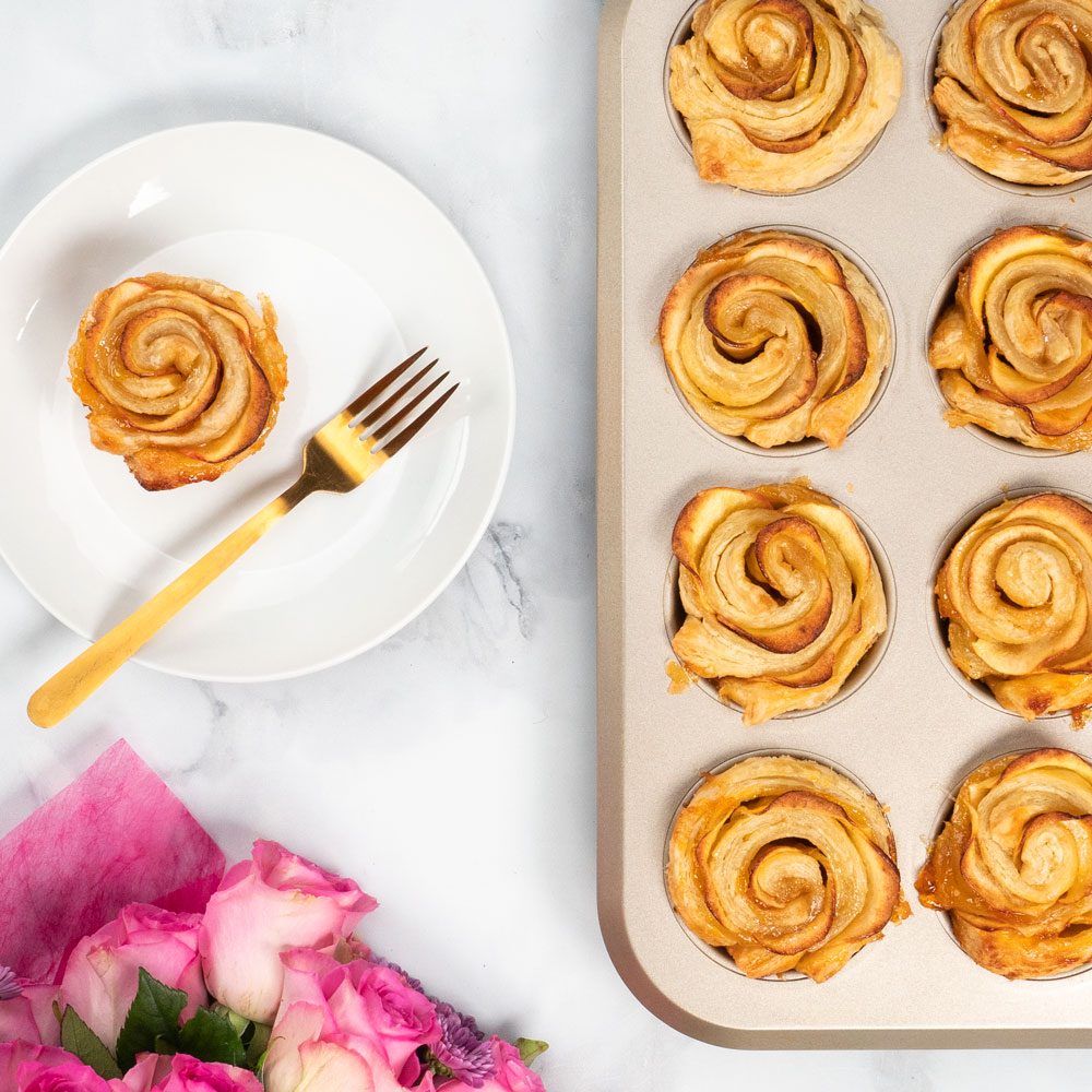 Apple Rose Shaped Pastries