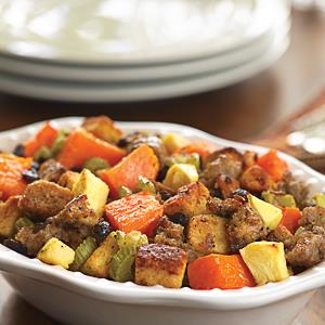 Savory Sweet Potato and Sausage Dressing