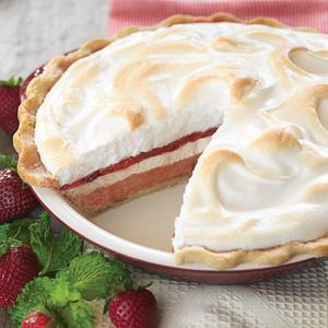 Strawberry Rhubarb Cream Cheese Pie