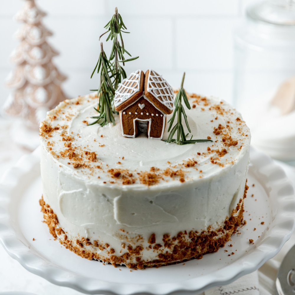 Gingerbread Cake with Cream Cheese Frosting