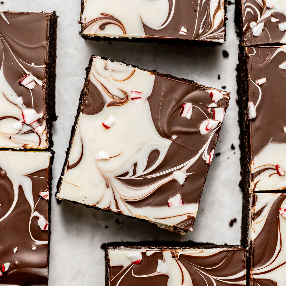 Peppermint Bark Brownies