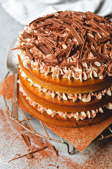 Pumpkin Tiramisu Cake