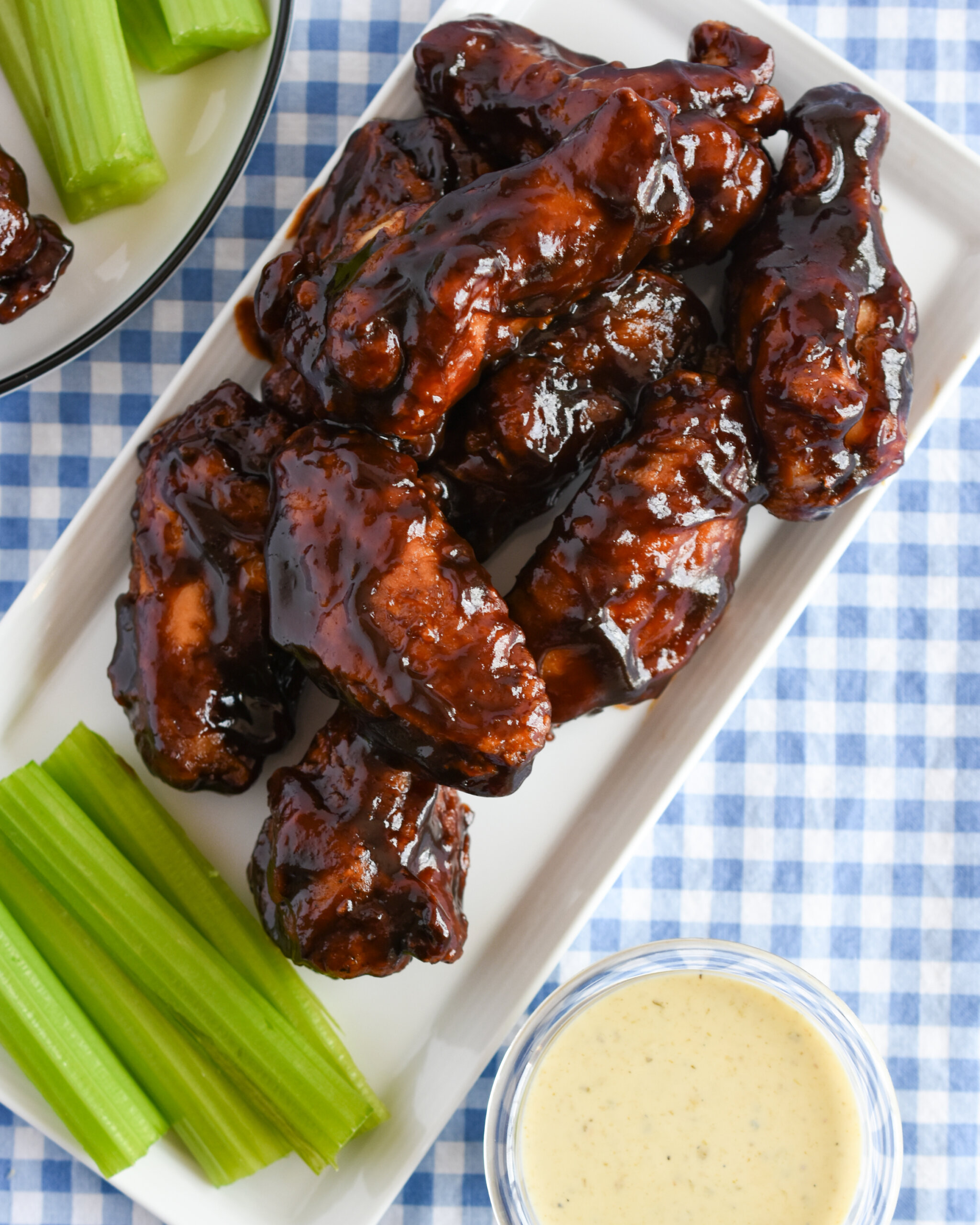 Fried Chicken Wings with Bourbon Molasses Sauce