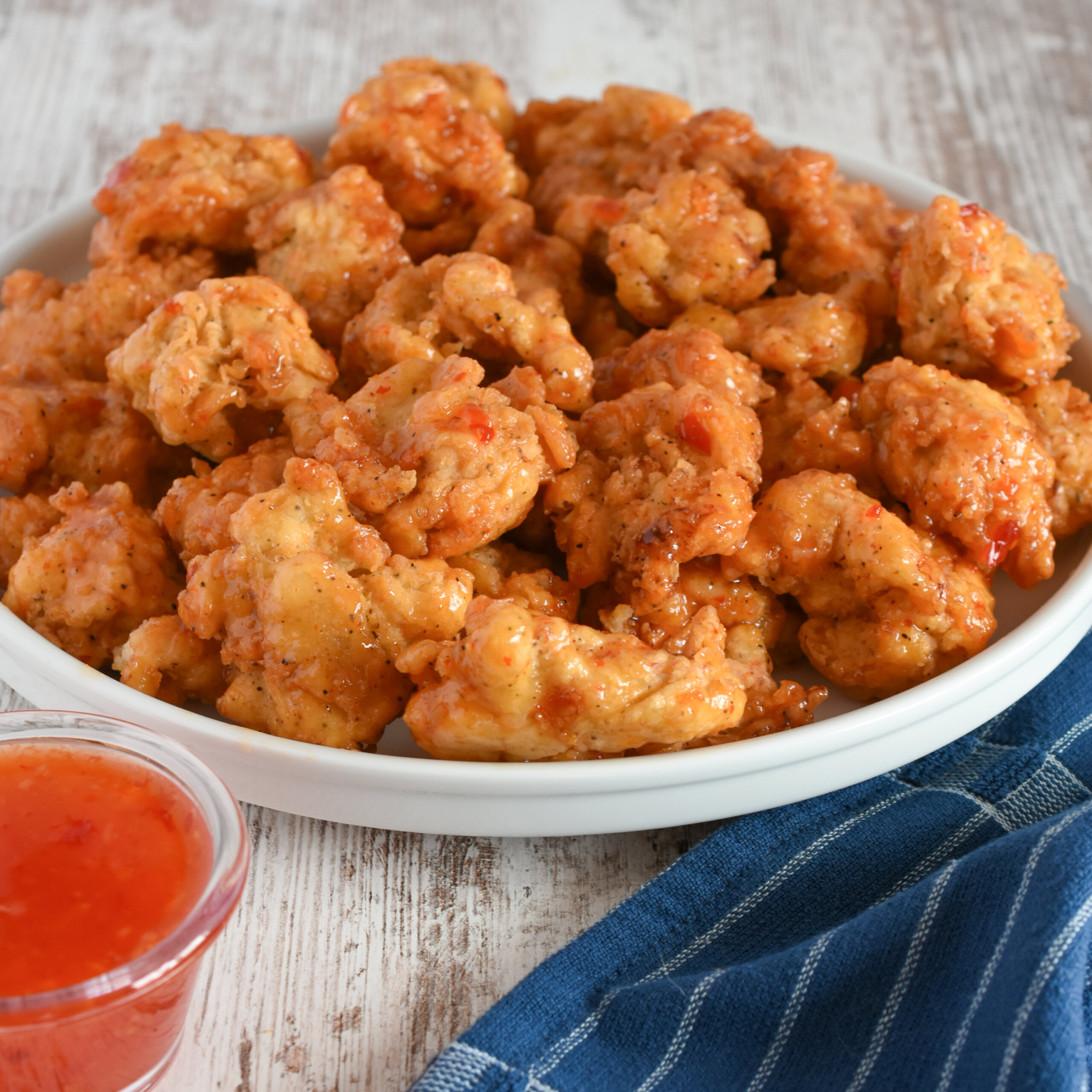 Popcorn Chicken with Sweet Chili Sauce