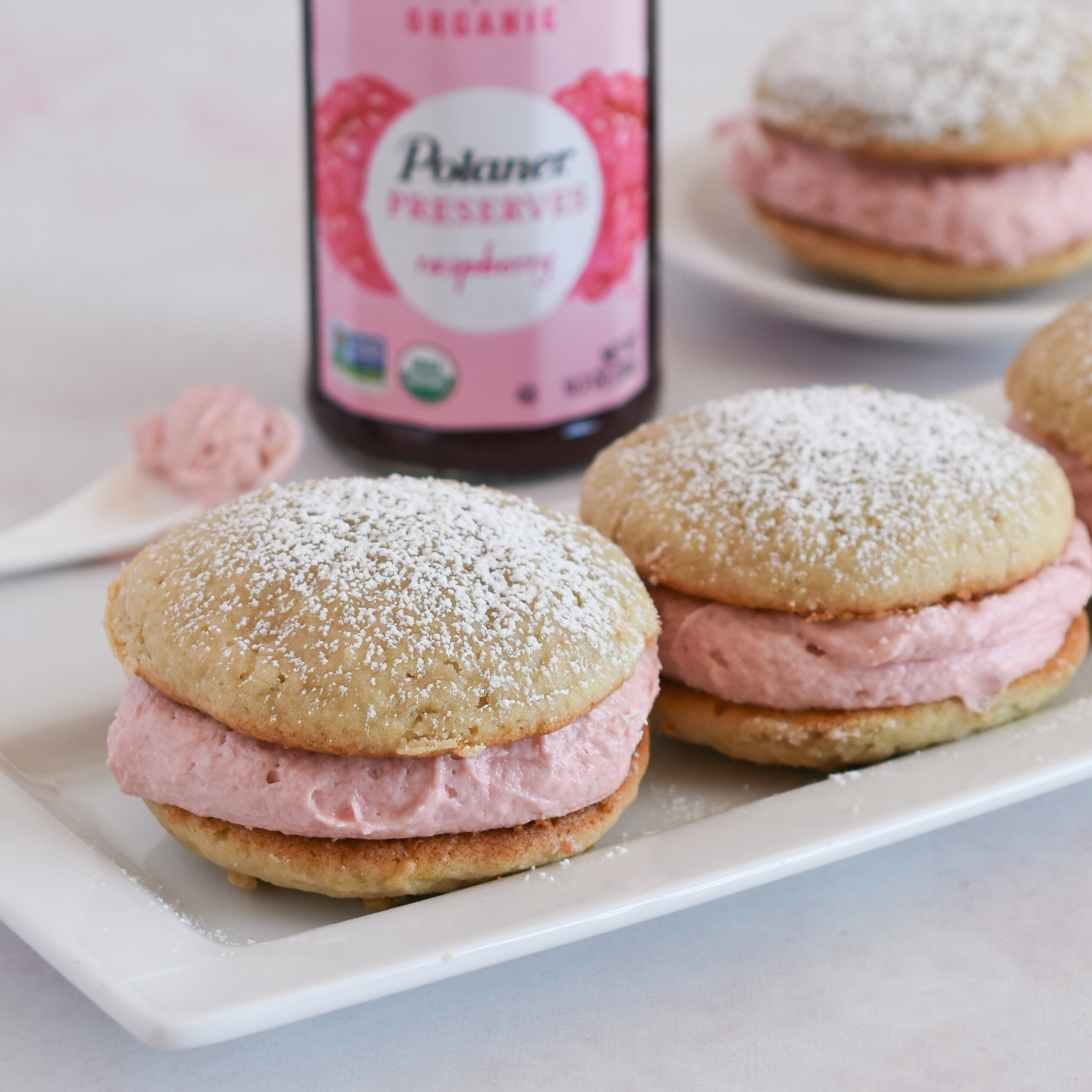 Raspberry Whoopie Pies