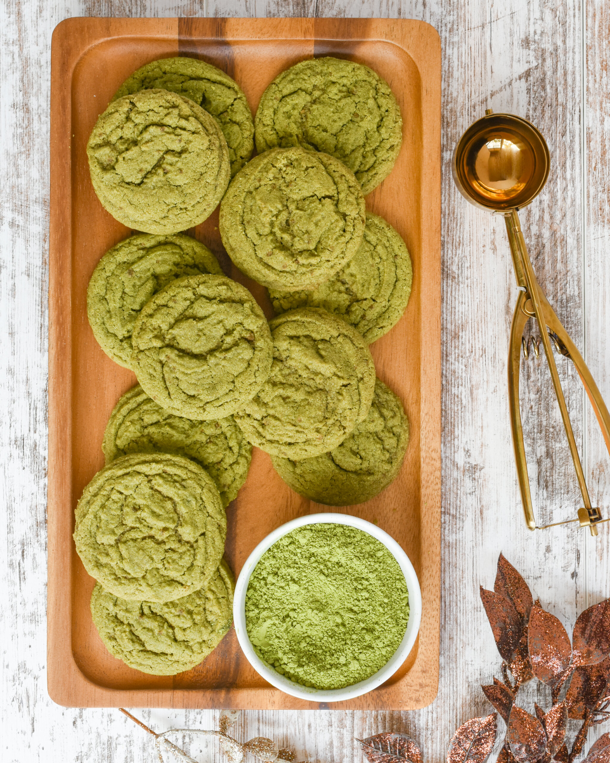 Ginger Matcha Cookies
