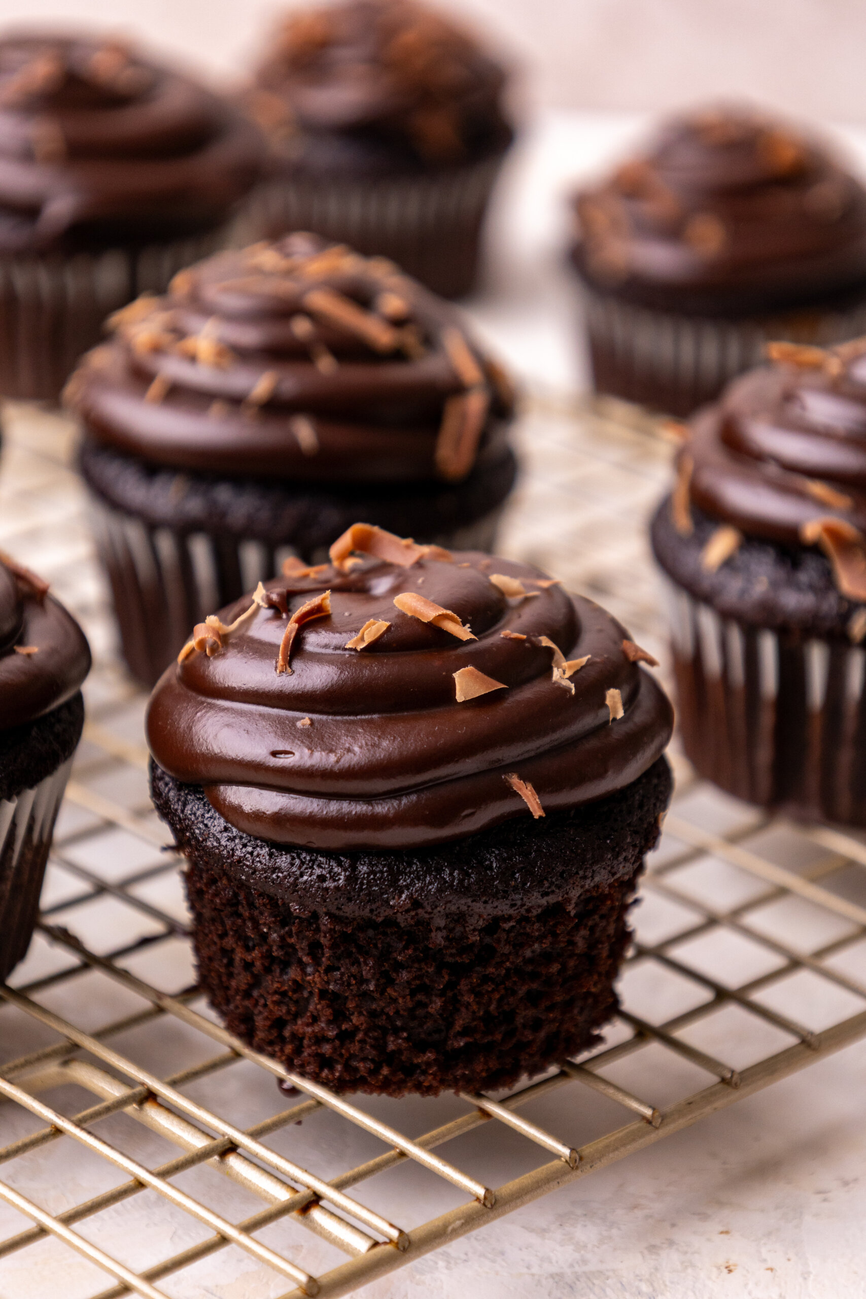Chocolate Pumpkin Cupcakes