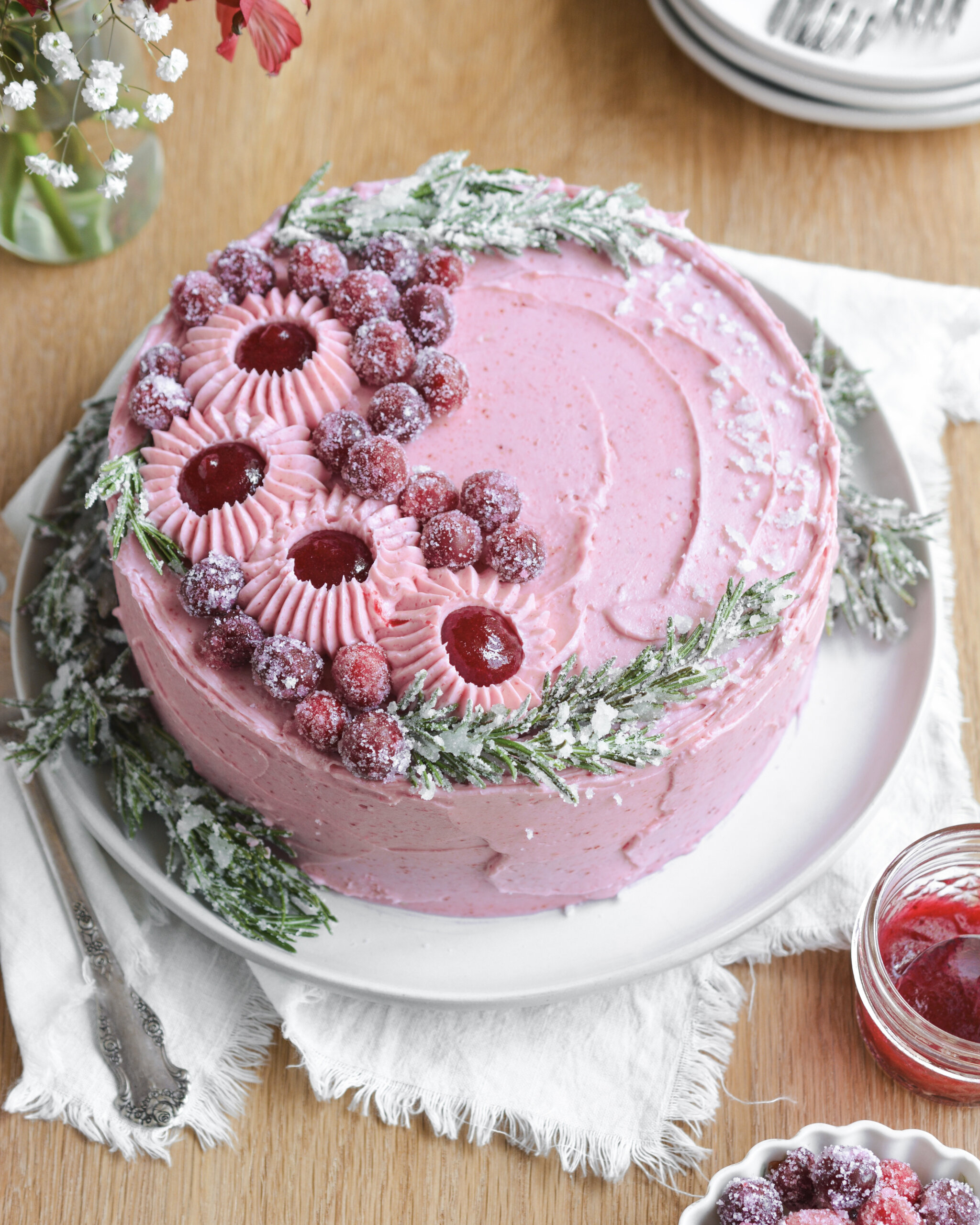 Cranberry Layer Cake