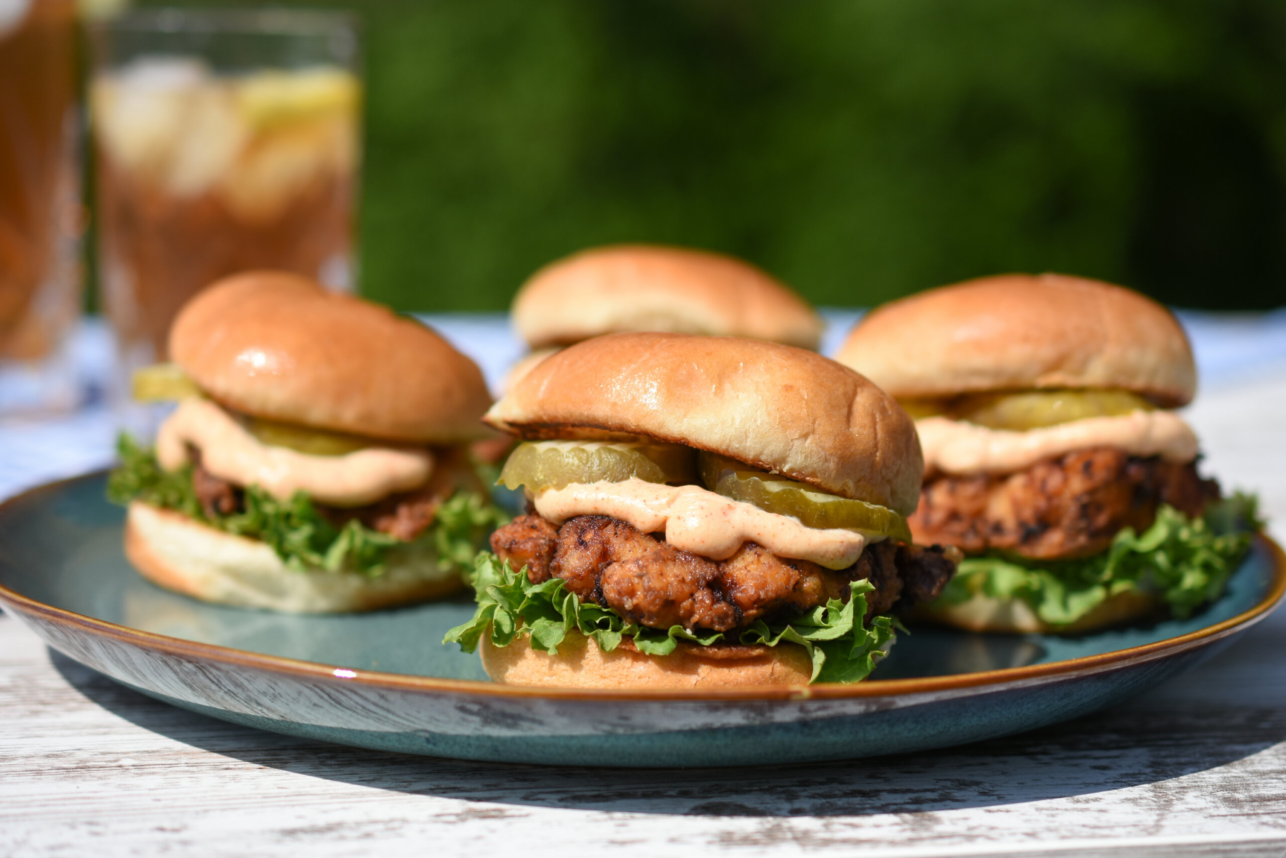 Fried Chicken Sliders with Smoky Maple Spread