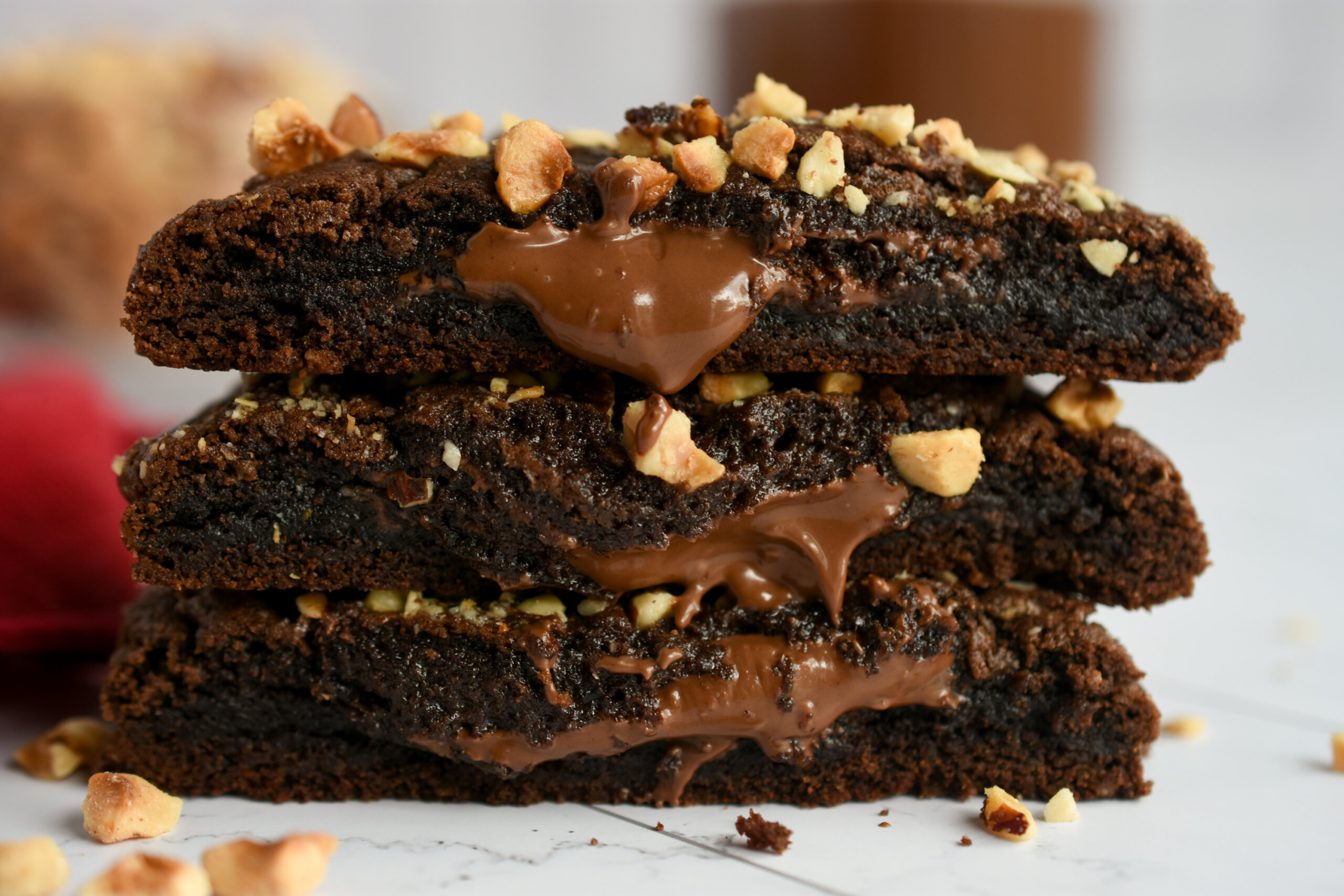 Hazelnut Lava Cookies