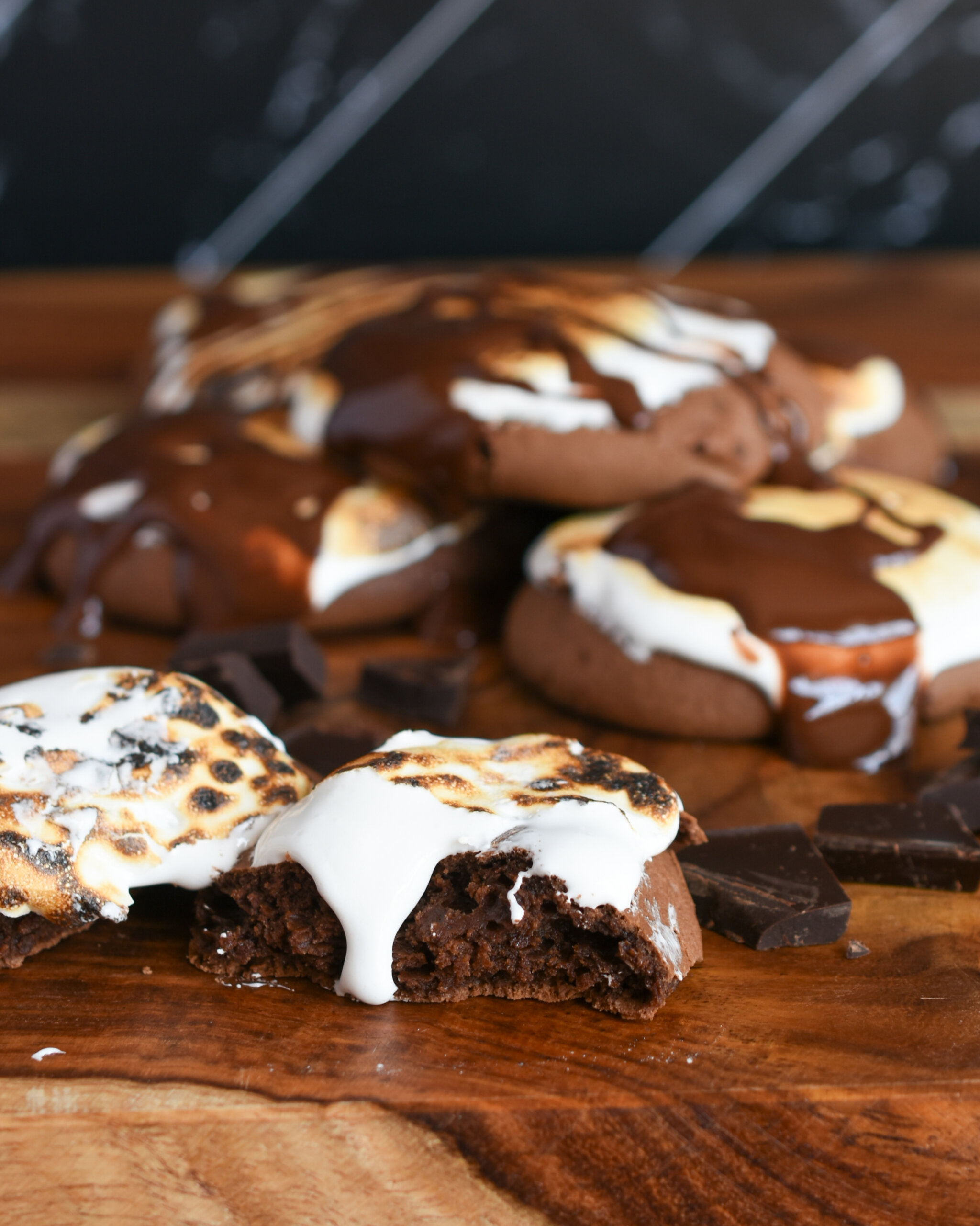 Toasted Marshmallow Chocolate Cookies