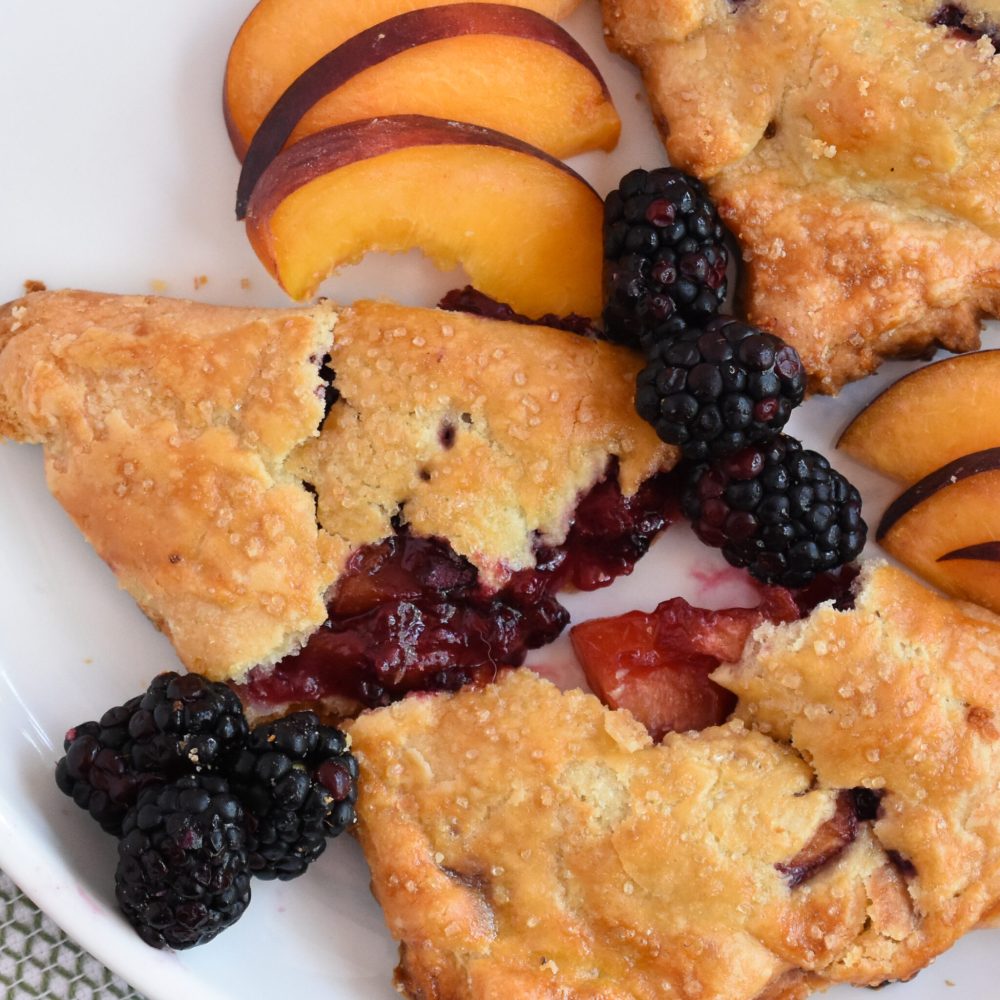 Peach and Blackberry Turnovers