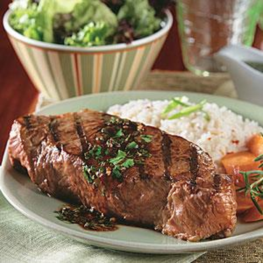 asian-grilled-steaks-with-spicy-herb-sauce